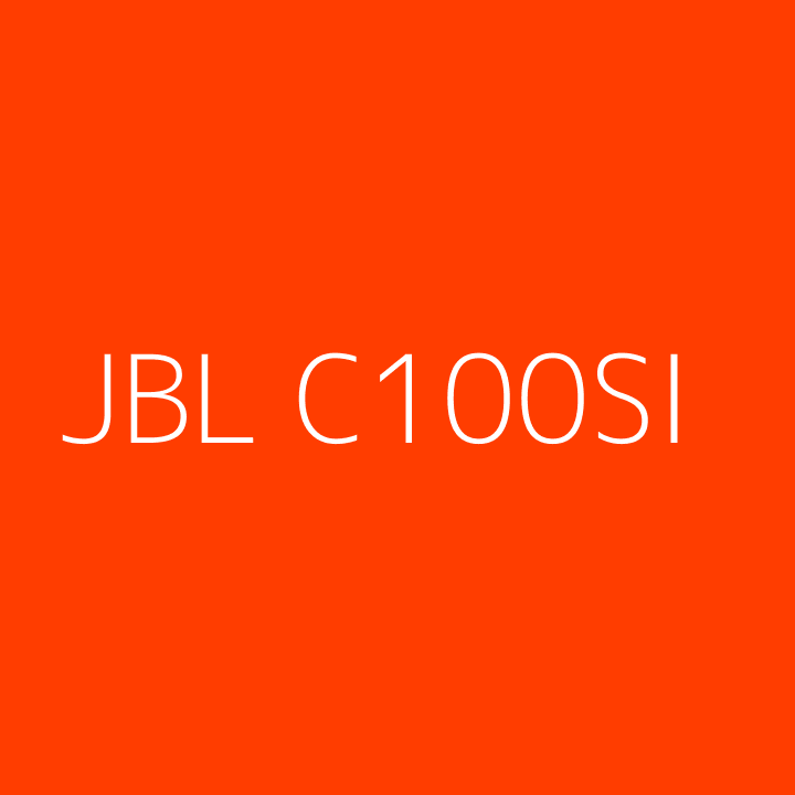 JBL C100SI In-Ear Wired Headphones